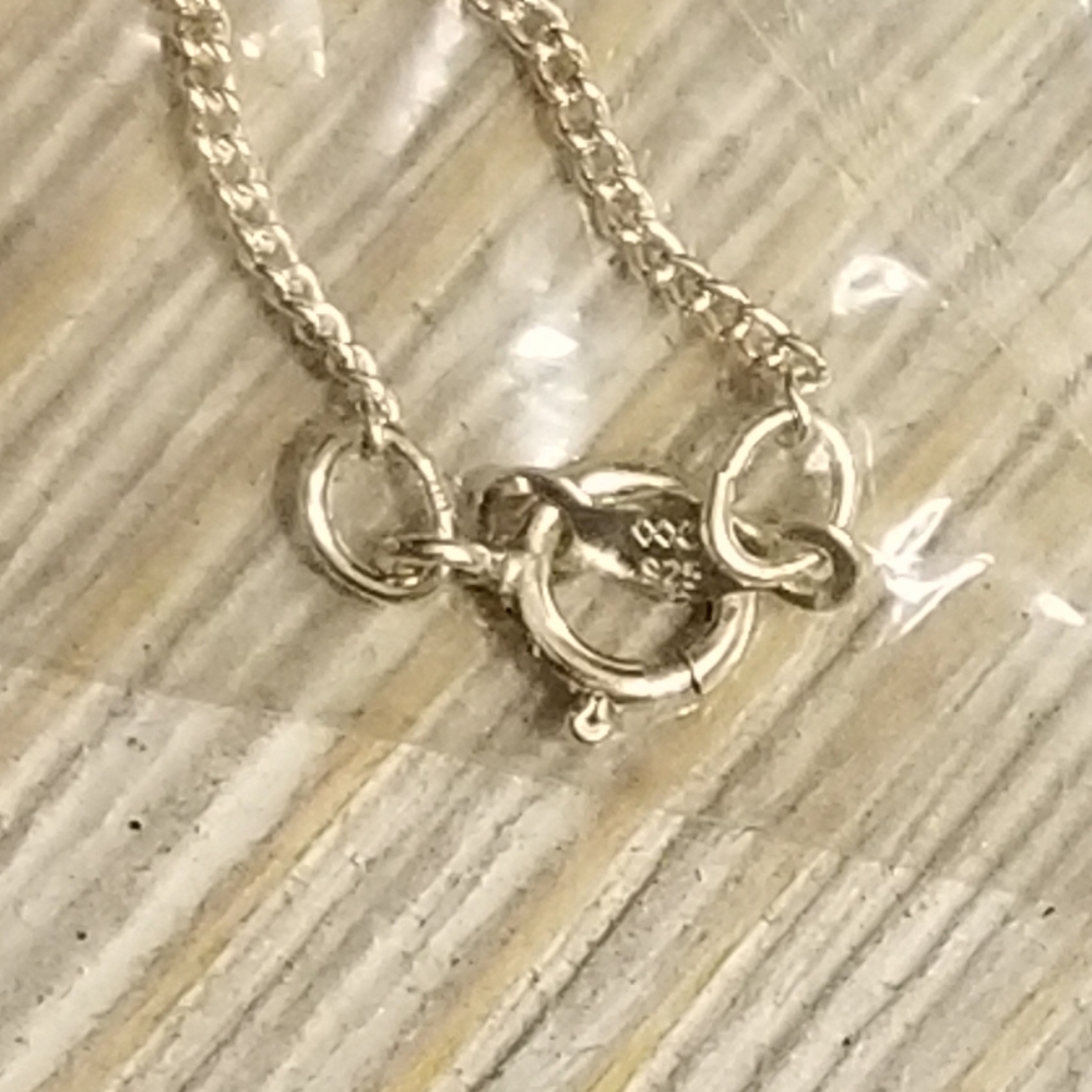 Avon Black Sapphire 925 Sterling Silver necklace - Picture 5 of 6